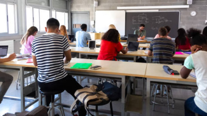 Estudiantes en una clase