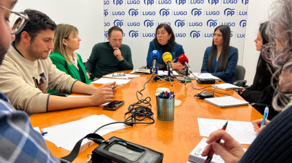 Rueda de prensa del Partido Popular de Lugo, en la que presentaron sus propuestas para los presupuestos municipales de 2025