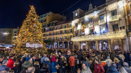 Acto de inauguración del encendido navideño de Burgos