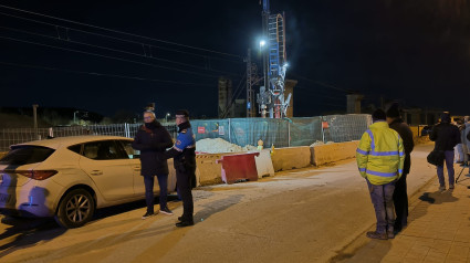 Vecinos de Palencia se movilizan contra los trabajos nocturnos de Lantania en el Camino Viejo de Husillos