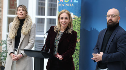 Tocino, Martínez y Beardo, en la presentación del reconocimiento de sostenilidad al Patronato de Turismo