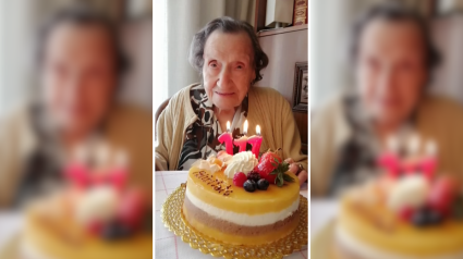 Fotografía de Angelina en el día que cumple 111 años