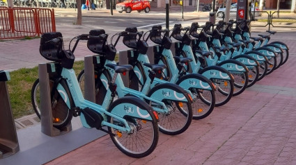 Las nuevas bicis de Zaragoza en Salvador Allende