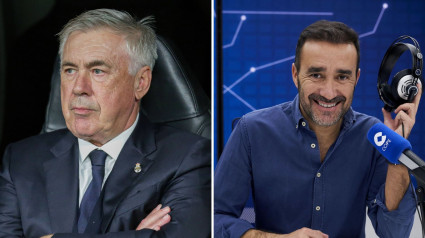 Carlo Ancelotti y Juanma Castaño