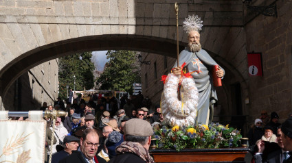 Procesión de San Antón, patrón de los animales, en San Lorenzo de El Escorial