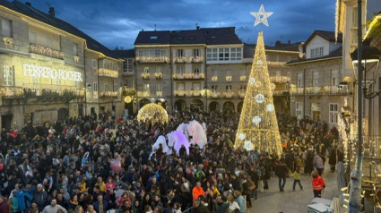 Las calles de Ribadavia llenas durante esta Navidad