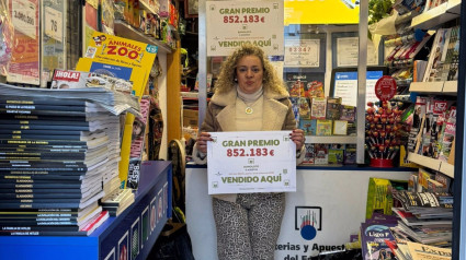 El sorteo de la Bonoloto celebrado este jueves, 16 de enero, ha tenido entre sus agraciados un acertante de primera categoría en el kiosko Bonilla de Carretería, con un premio de 852.182,74 euros para la persona afortunada, según informa Loterías y Apuestas del Estado.SOCIEDAD CASTILLA-LA MANCHA ESPAÑA EUROPA CUENCA AUTONOMÍAS