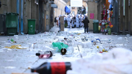 basura el Día de San Sebastián