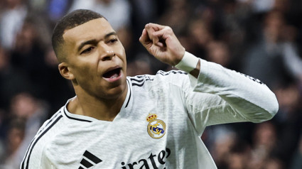 Kylian Mbappé celebra tras anotar un gol ante Las Palmas