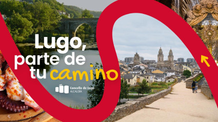 Imagen promocional de la campaña promocional "Lugo, parte de tu camino", del Concello de Lugo