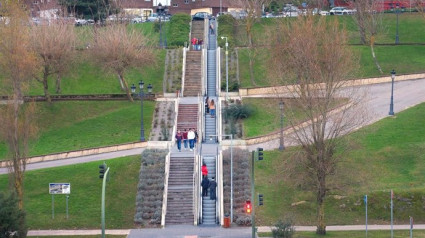 Escaleras mecánicas en Santander