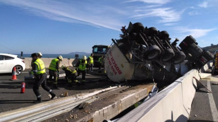 Accidente en una carretera de Cantabria