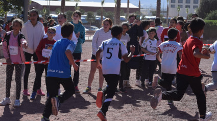 Participantes de una prueba deportiva escolar