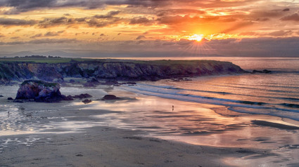 Playa de Penarronda, en Castropol