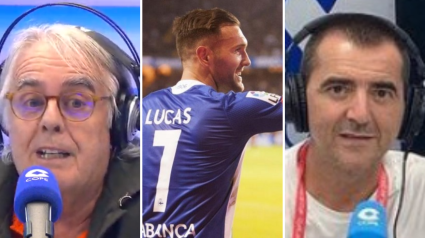 Siro López, Lucas Pérez y Germán Dobarro