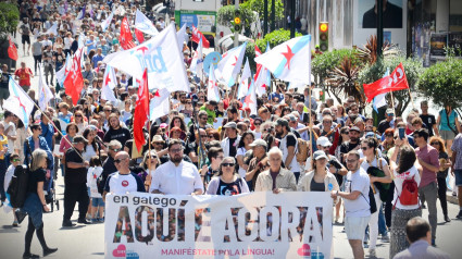 Mobilización oraganizada pola plataforma cidadá Queremos Galego!