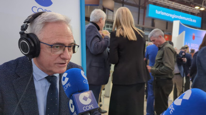 Pedro Ángel Roca, alcalde de Torre Pacheco, en el set de COPE