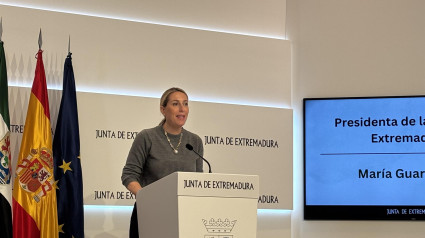 María Guardiola, presidenta de la Junta de Extremadura