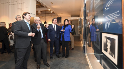 El presidente de la Junta de Castilla y León, Alfonso Fernández Mañueco, participa en la inauguración de la exposición Los Machado: Retrato de familia