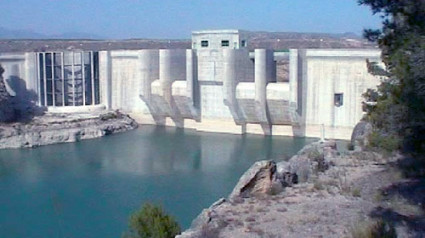 Imagend el pantano de Puentes en Lorca