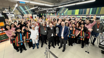 Inauguración del supermercado Eroski Center Xuxán