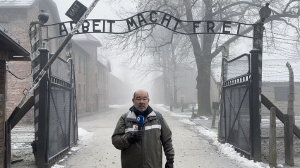 Ángel Expósito en Auschwitz