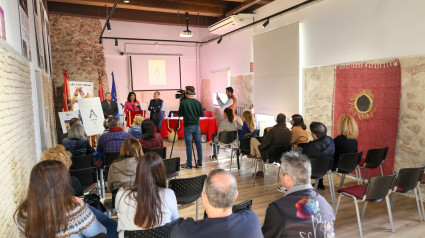 Momento de la rueda de prensa de presentación de las actividades con motivo del 25 aniversario de ARTELOR