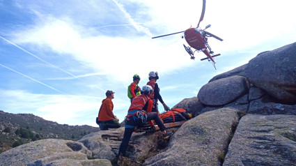 Rescate del GERA con helicóptero