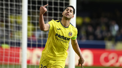 Ayoze Pérez celebra el primer gol de su equipo