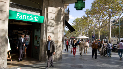 Una farmacia en Barcelona