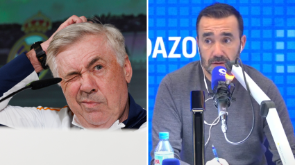 Carlo Ancelotti y Juanma Castaño