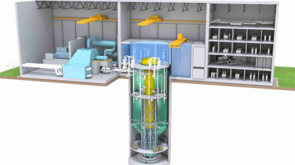 Boceto de un pequeño reactor modular