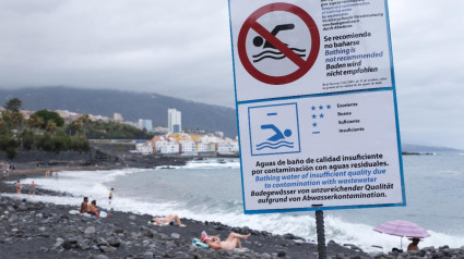 Playa Jardín cerrada