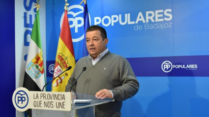 Juan Antonio Barrios, portavoz del PP en la Diputación de Badajoz