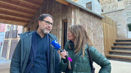 Pilar García Muñiz con Jesús Corroto, arquitecto y gerente del Consorcio de Toledo