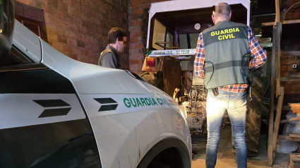 El tractor robado fue recuperado por la Guardia Civil