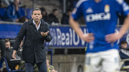 Javi Calleja y Paulino en el Oviedo - Eldense