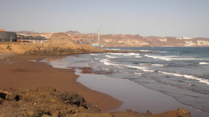 Playa de Bocabarranco, en Telde