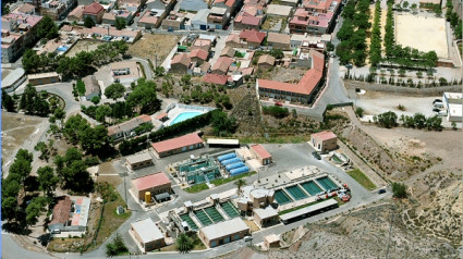 Vista aérea de la estación potabilizadora de Lorca