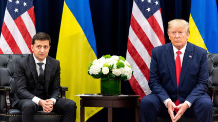 El presidente Donald J. Trump participa en una reunión bilateral con el presidente de Ucrania, Volodymyr Zelensky