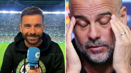 Rubén Martín y Pep Guardiola