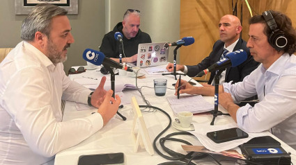 Llorenç Salvà y Toni Sánchez en un momento del programa desde el Hotel Gpro Valparaíso