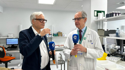 Fernando de Haro con el doctor Rafael Cantón