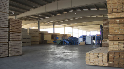 Instalaciones de la fábrica de Tableros Losán en Soria