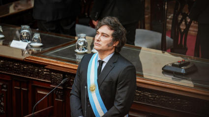 Javier Milei, presidente de Argentina en el Congreso