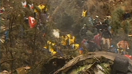 Imágenes del accidente del monte Oiz, 1985