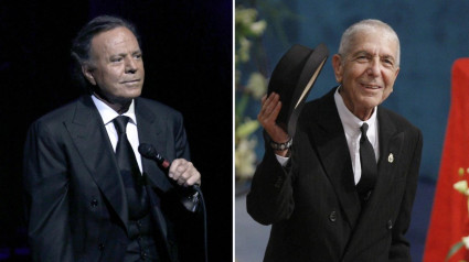 Julio Iglesias y Leonard Cohen