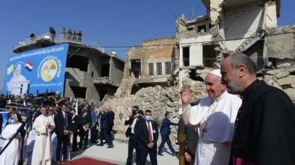 El Papa Francisco en Mosul