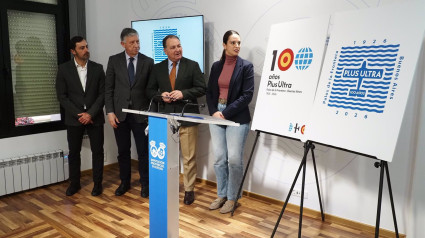 Presentación del logotipo con motivo del centenario del vuelo del 'Plus Ulta'