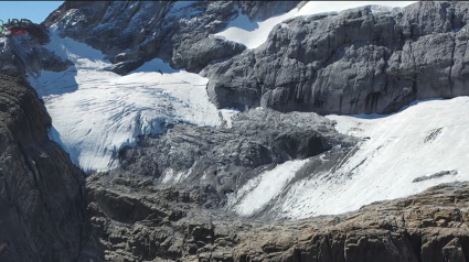 Imagen del glaciar de Monte Perdido en 2023